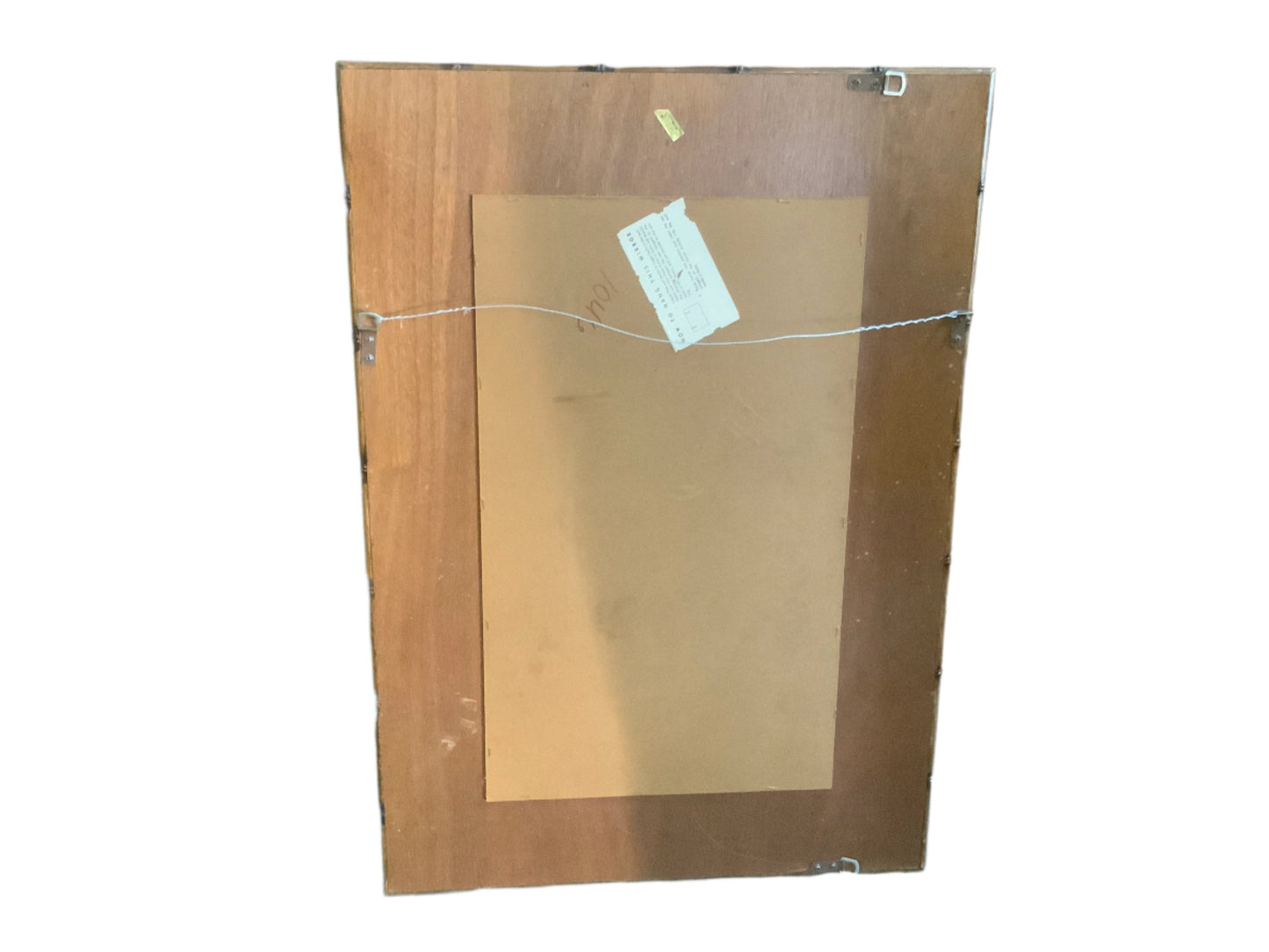 USED Taiwan Made Bamboo Style Framed Wall Mirror