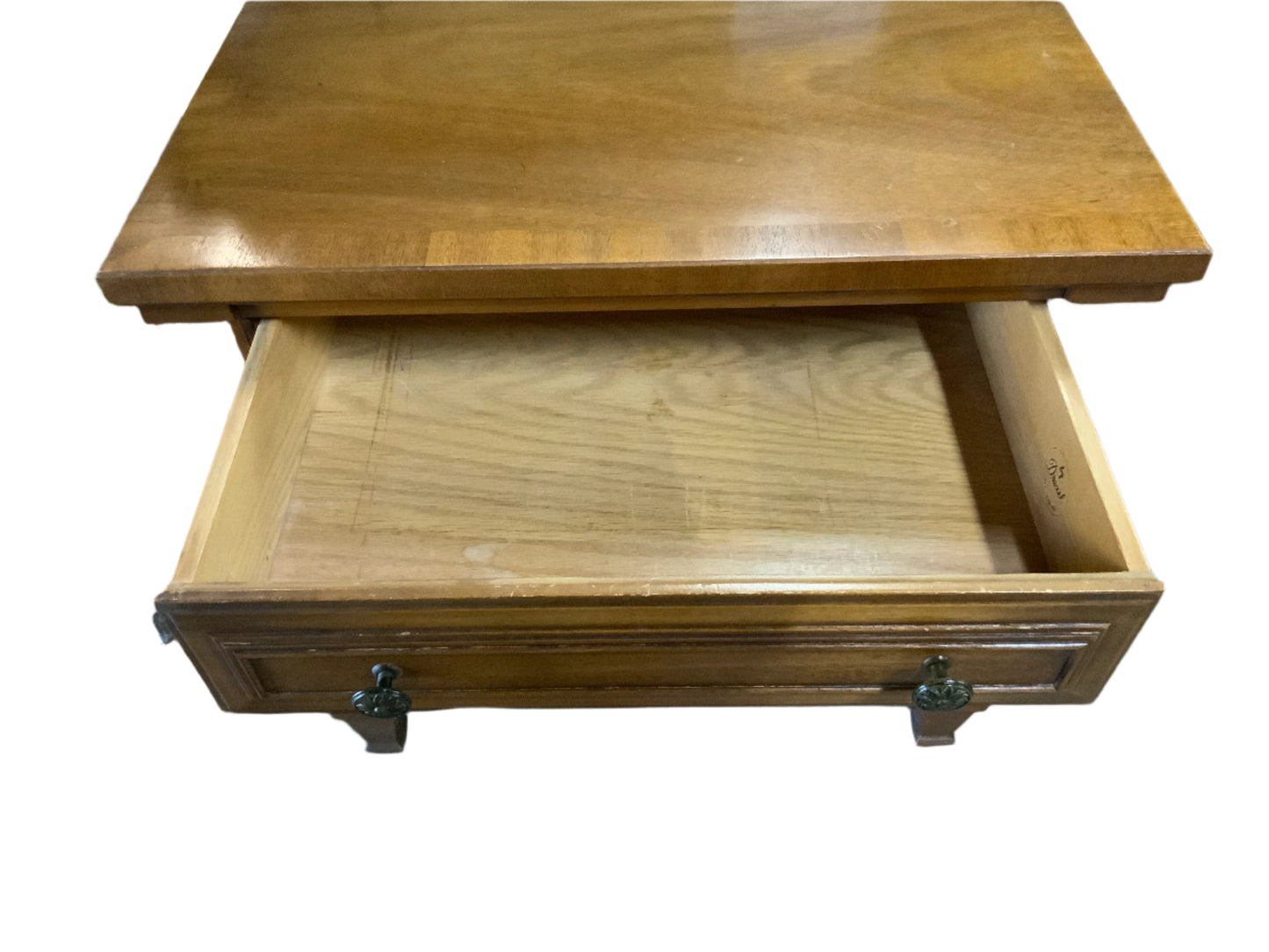 Vintage Drexel One Drawer Director Style Nightstand