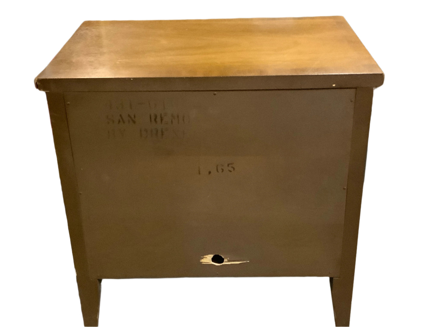 Vintage Drexel One Drawer Director Style Nightstand