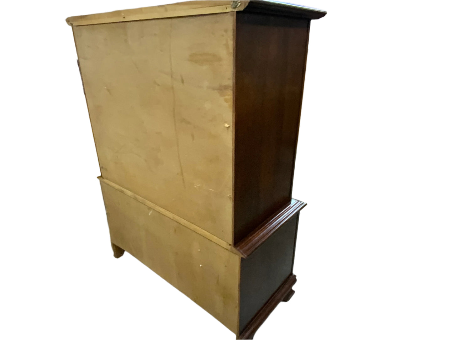 Vintage Mahogany Seven Drawer Chest on Chest of Drawers