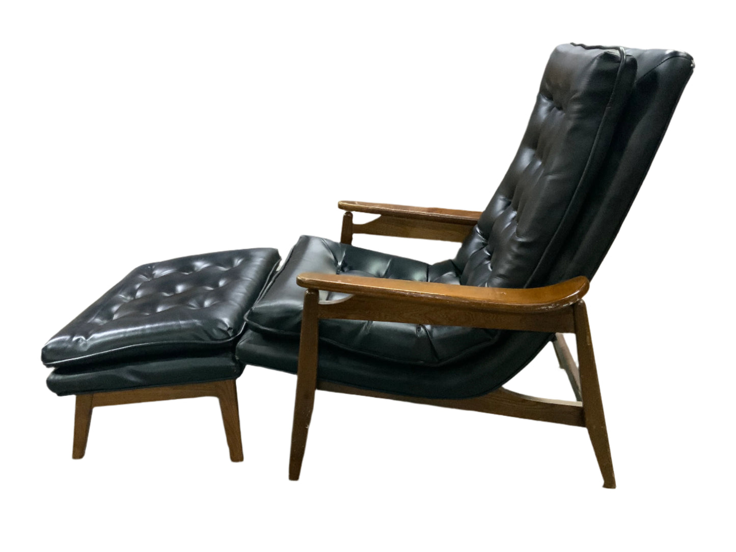 MCM Mid Century Modern MILO BAUGHMAN Scoop Chair w/Ottoman