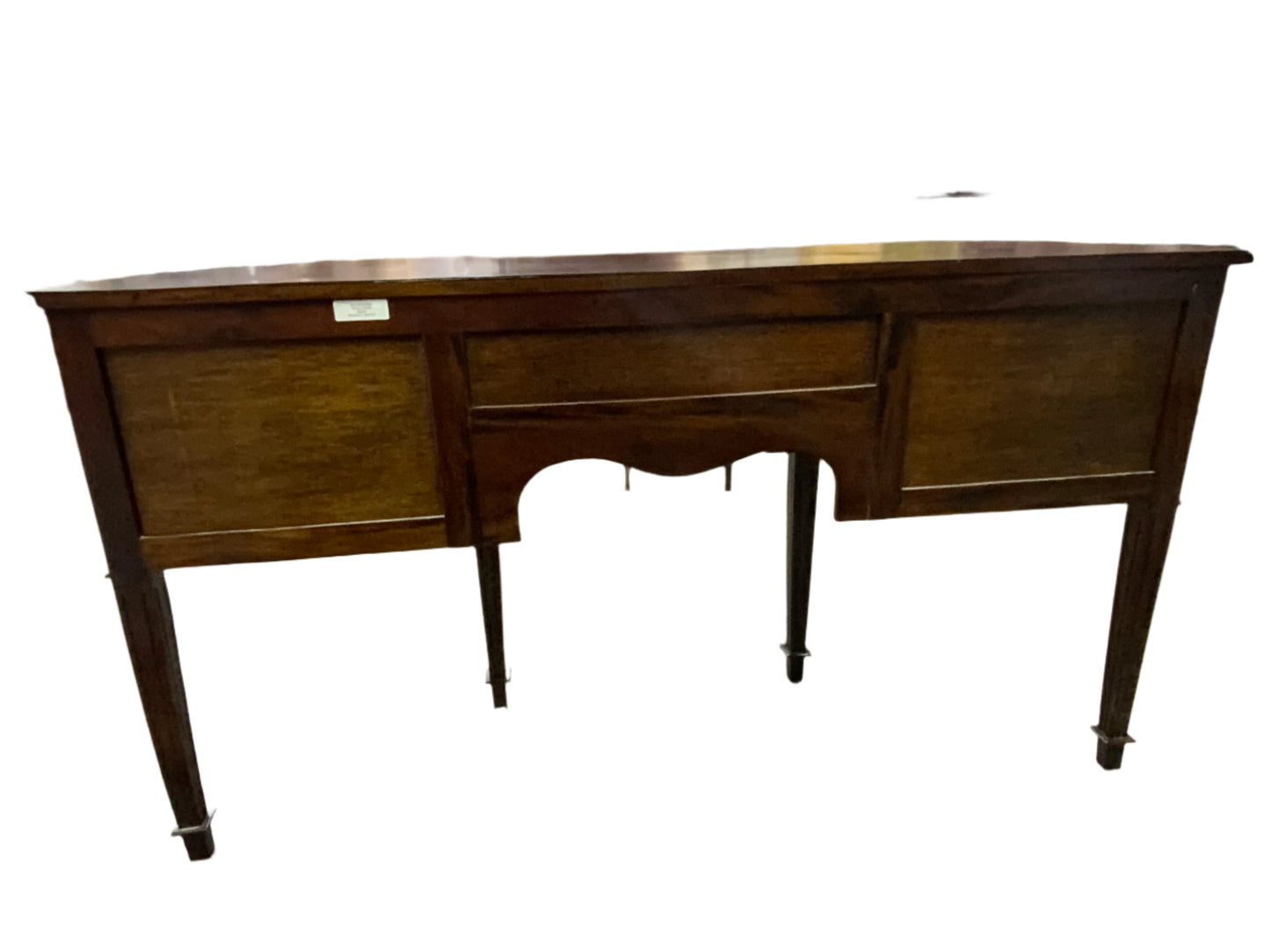 Vintage Mahogany Bow-front Buffet Sideboard