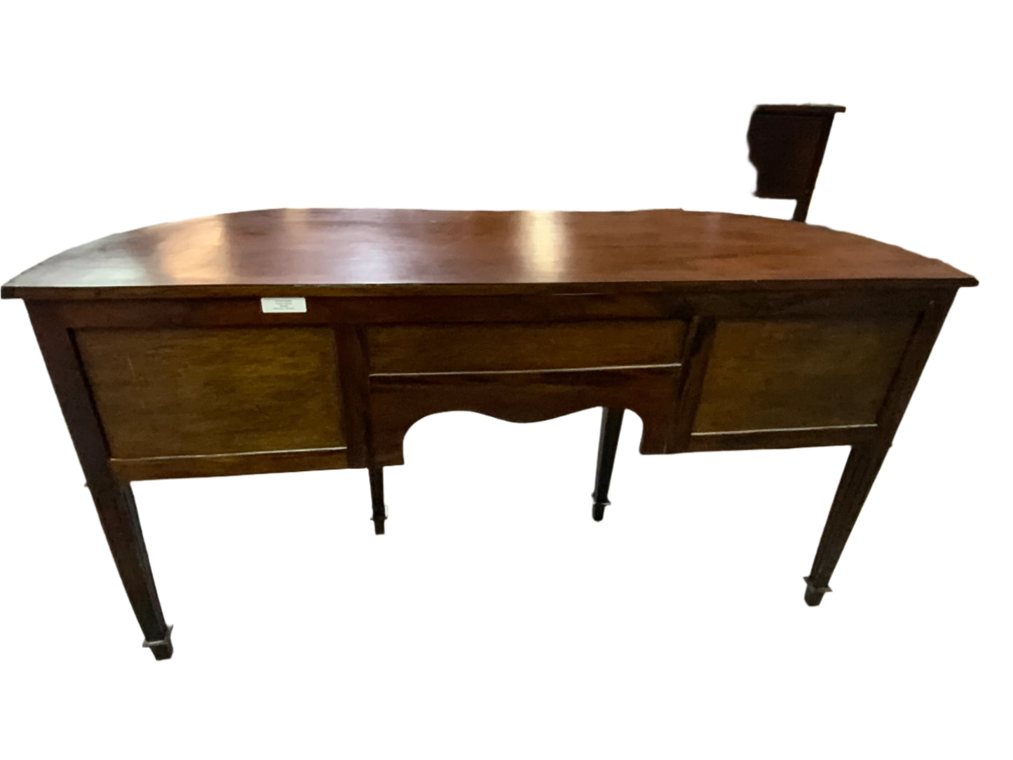 Vintage Mahogany Bow-front Buffet Sideboard