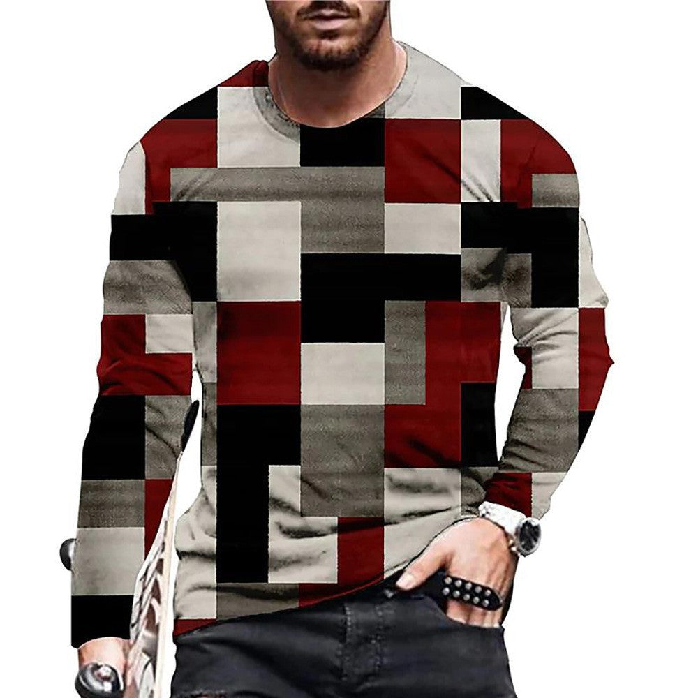 NEW Men's T-shirt 3D Digital Printed Round Neck Fashion