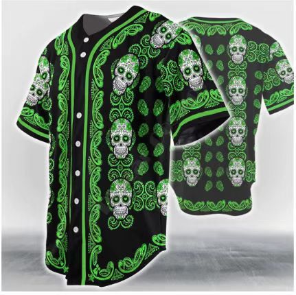 New Printed Cardigan Button Short-sleeved T-shirt For Men And Women