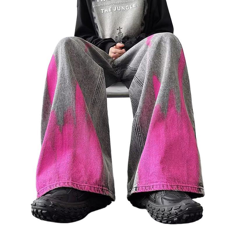 NEW Men's Fried Street Graffiti Jeans