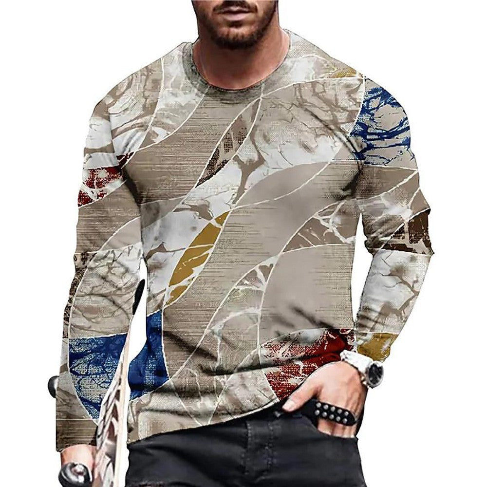 NEW Men's T-shirt 3D Digital Printed Round Neck Fashion