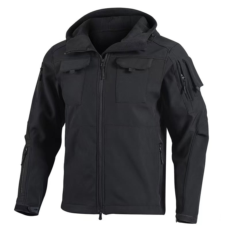 New Soft Shell Beetle Top Fleece-lined Windproof Waterproof Jacket