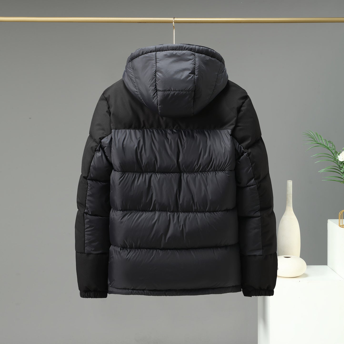 NEW Cotton Jacket Men And Women Short Color Contrast Patchwork