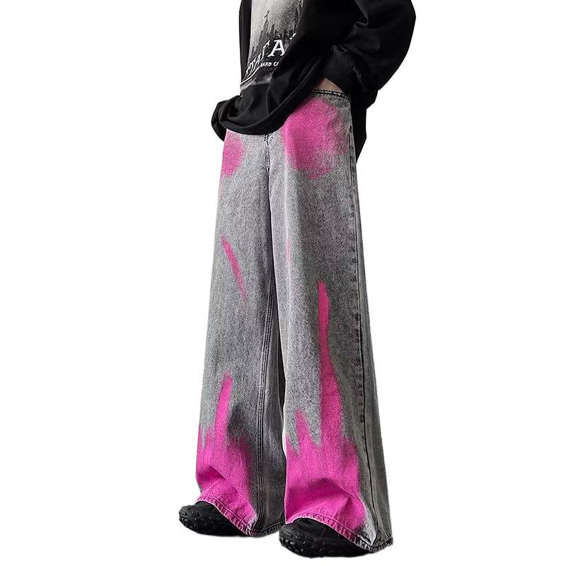 NEW Men's Fried Street Graffiti Jeans