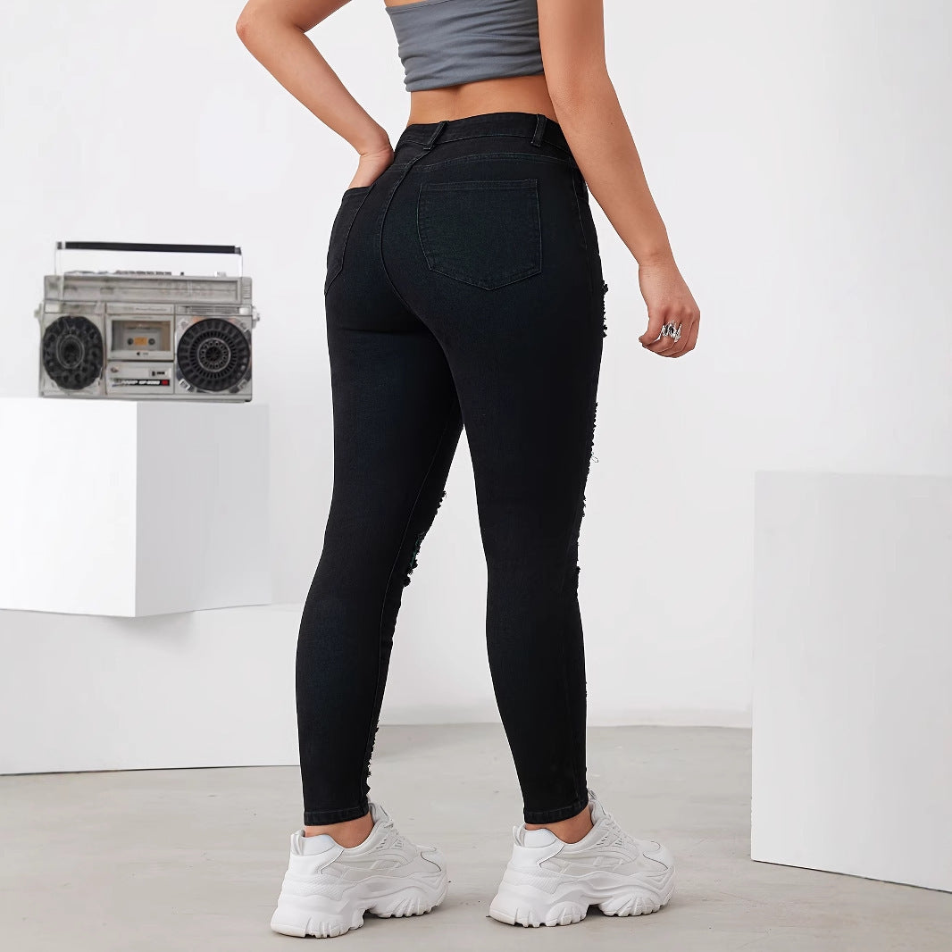 New Slim Fit Skinny Hip Hop Stretch Women's Pencil Pants