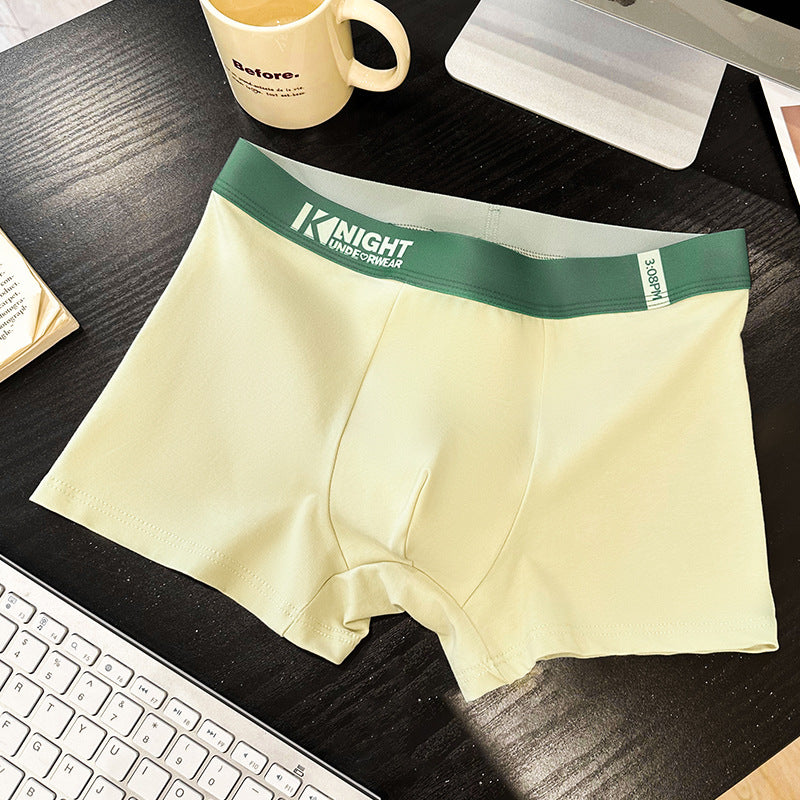 NEW Simple Letter Men's Underwear Cotton Antibacterial Breathable Boxers