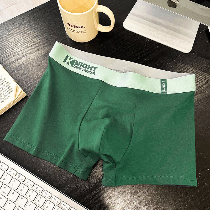 NEW Simple Letter Men's Underwear Cotton Antibacterial Breathable Boxers