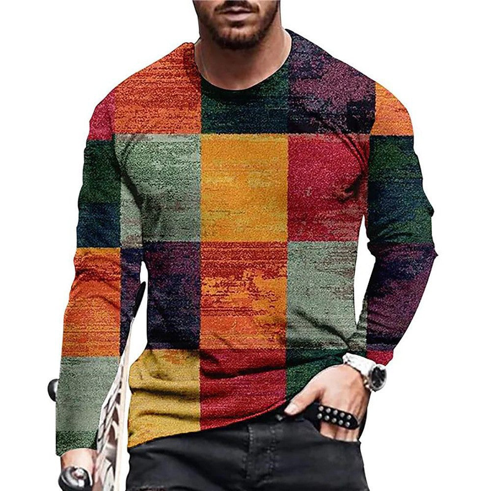 NEW Men's T-shirt 3D Digital Printed Round Neck Fashion