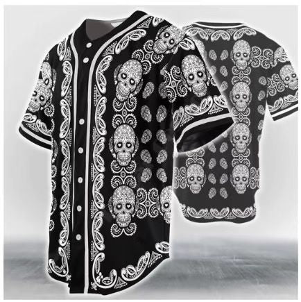 New Printed Cardigan Button Short-sleeved T-shirt For Men And Women