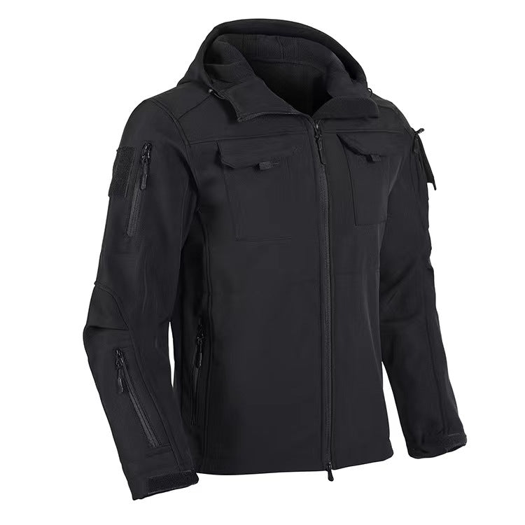 New Soft Shell Beetle Top Fleece-lined Windproof Waterproof Jacket