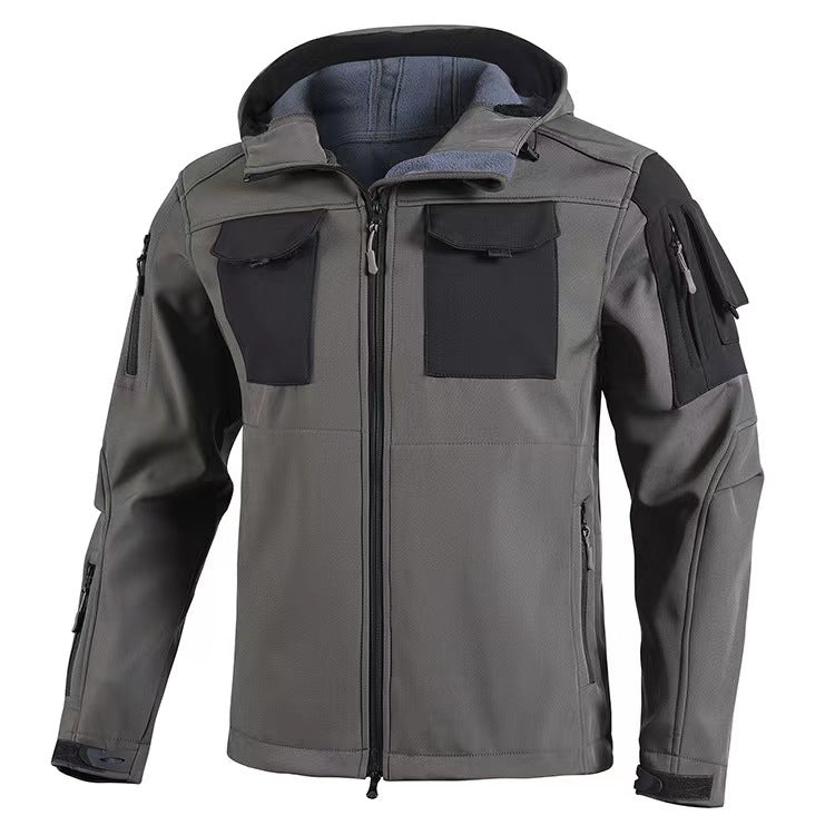 New Soft Shell Beetle Top Fleece-lined Windproof Waterproof Jacket