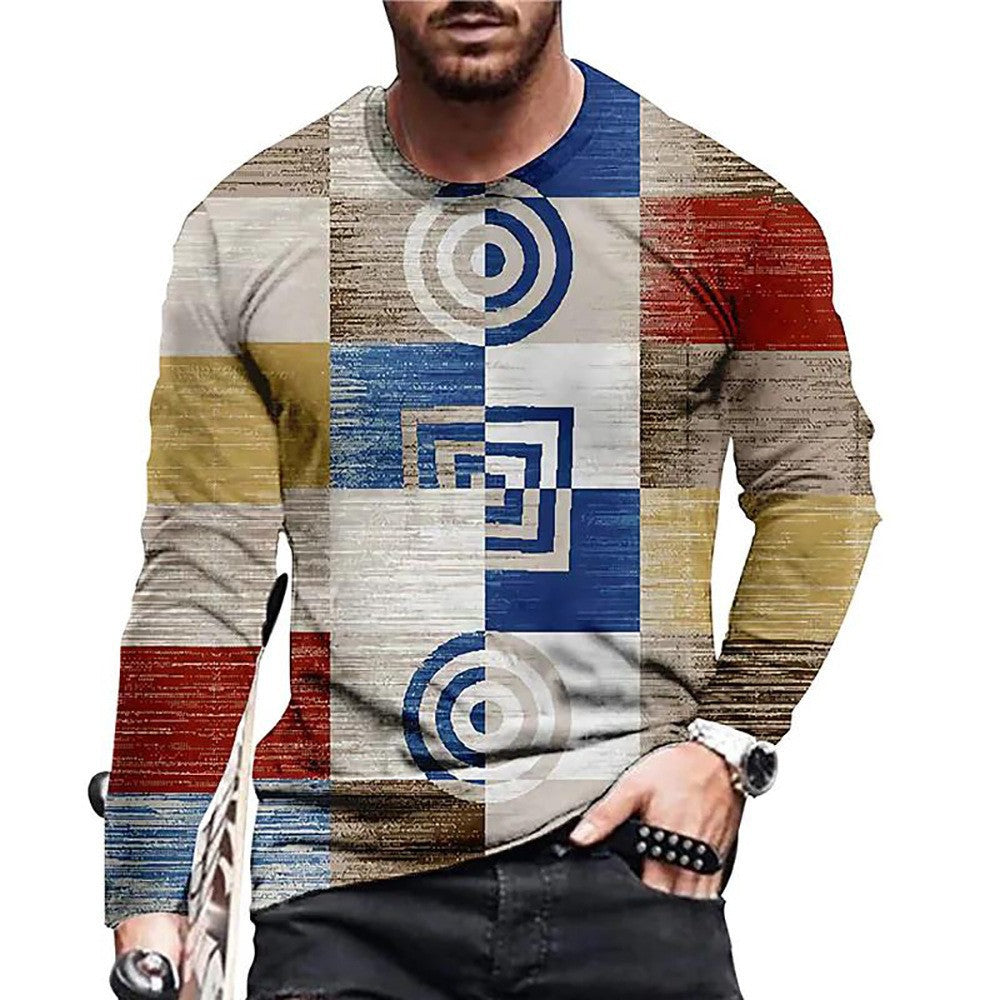 NEW Men's T-shirt 3D Digital Printed Round Neck Fashion
