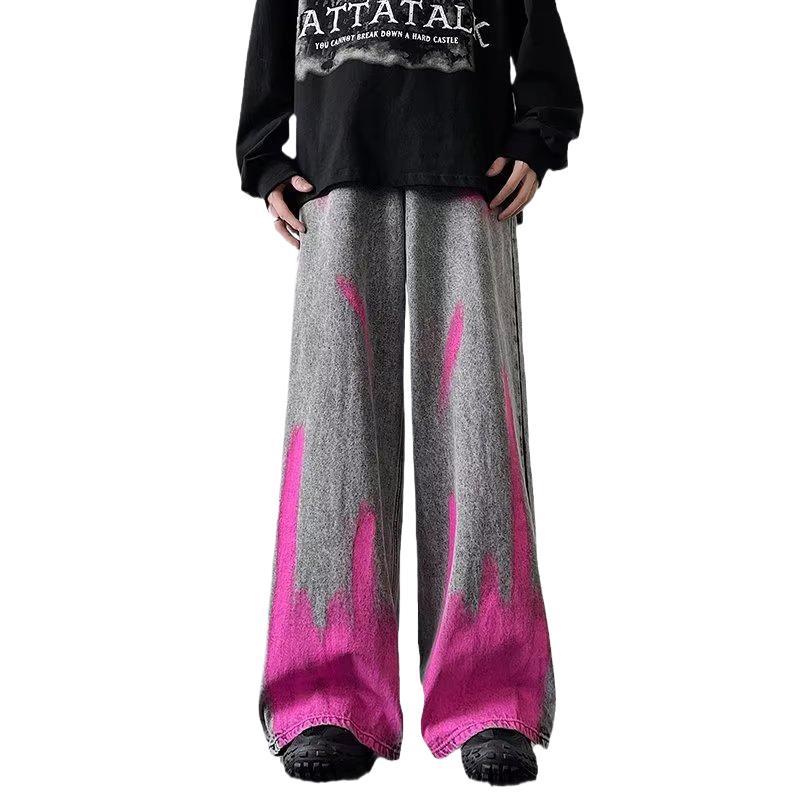 NEW Men's Fried Street Graffiti Jeans