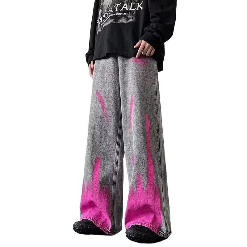 NEW Men's Fried Street Graffiti Jeans