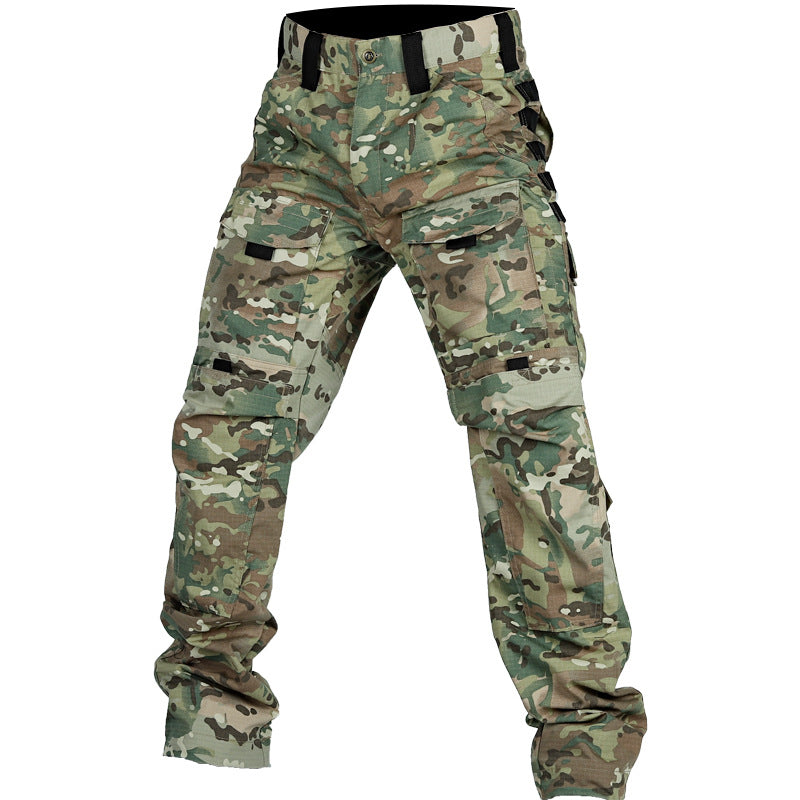NEW Camouflage Trousers Outdoor Multi-functional Pocket Wear-resistant Training Pants
