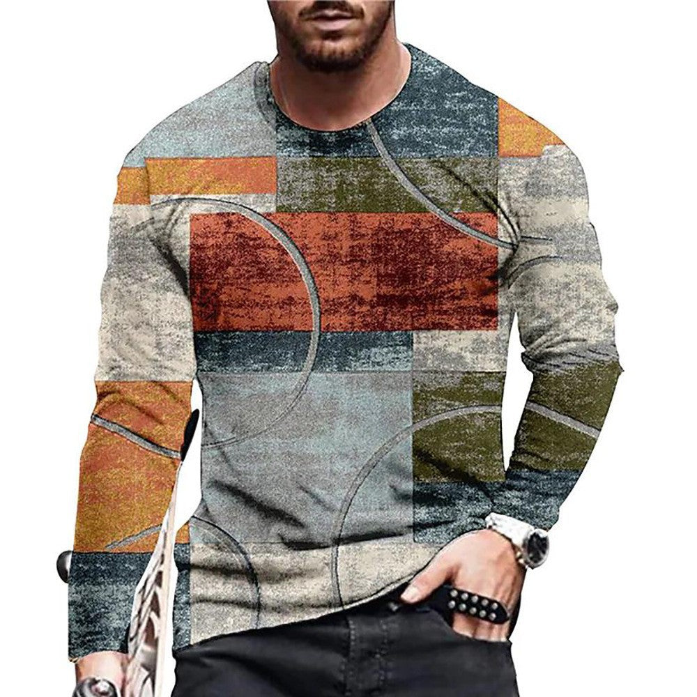NEW Men's T-shirt 3D Digital Printed Round Neck Fashion