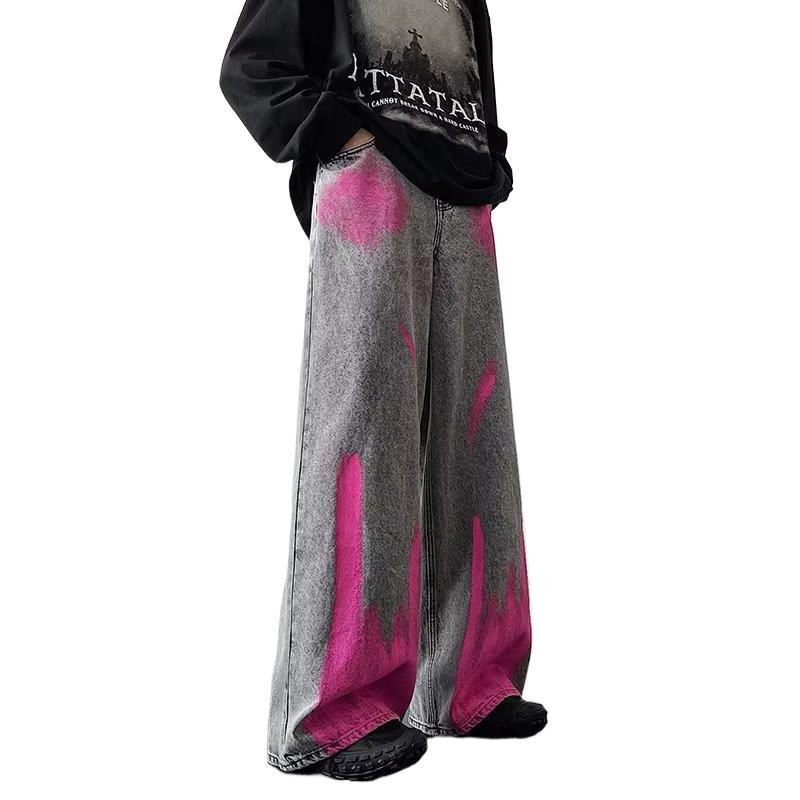 NEW Men's Fried Street Graffiti Jeans