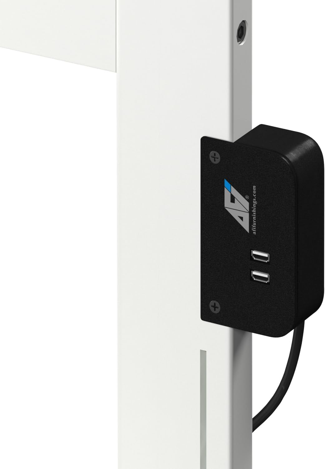 NEW Newport Full Size Bookcase Headboard With Charger White