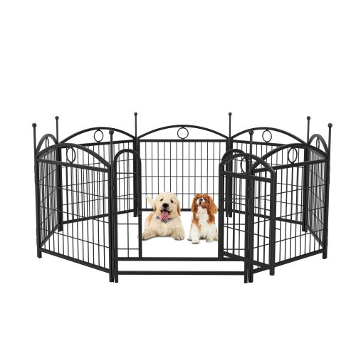 NEW Heavy Duty Indoor Outdoor 24in 8 Panel Metal Pet Dog Playpen Cage