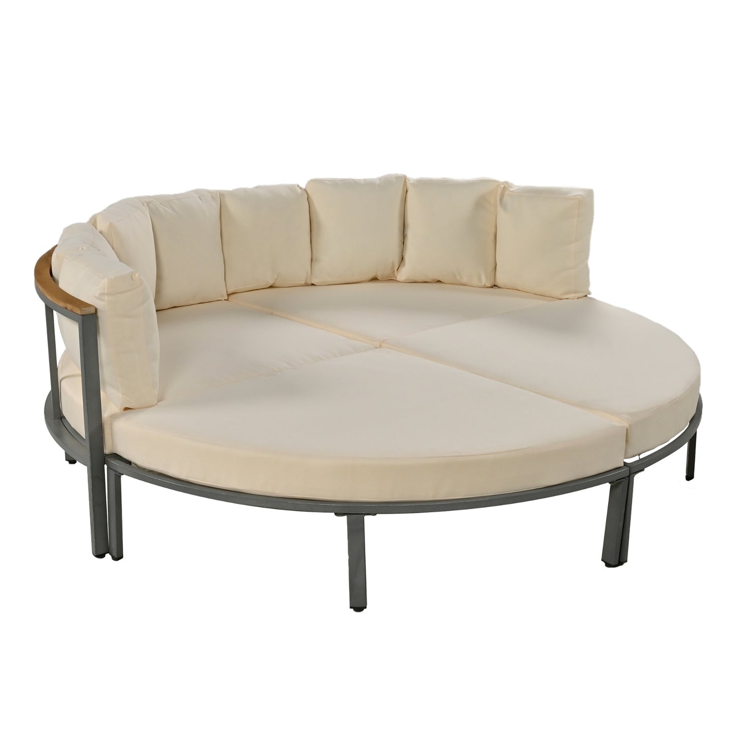 NEW Outdoor 4-piece Circular U-shaped Courtyard Furniture Set