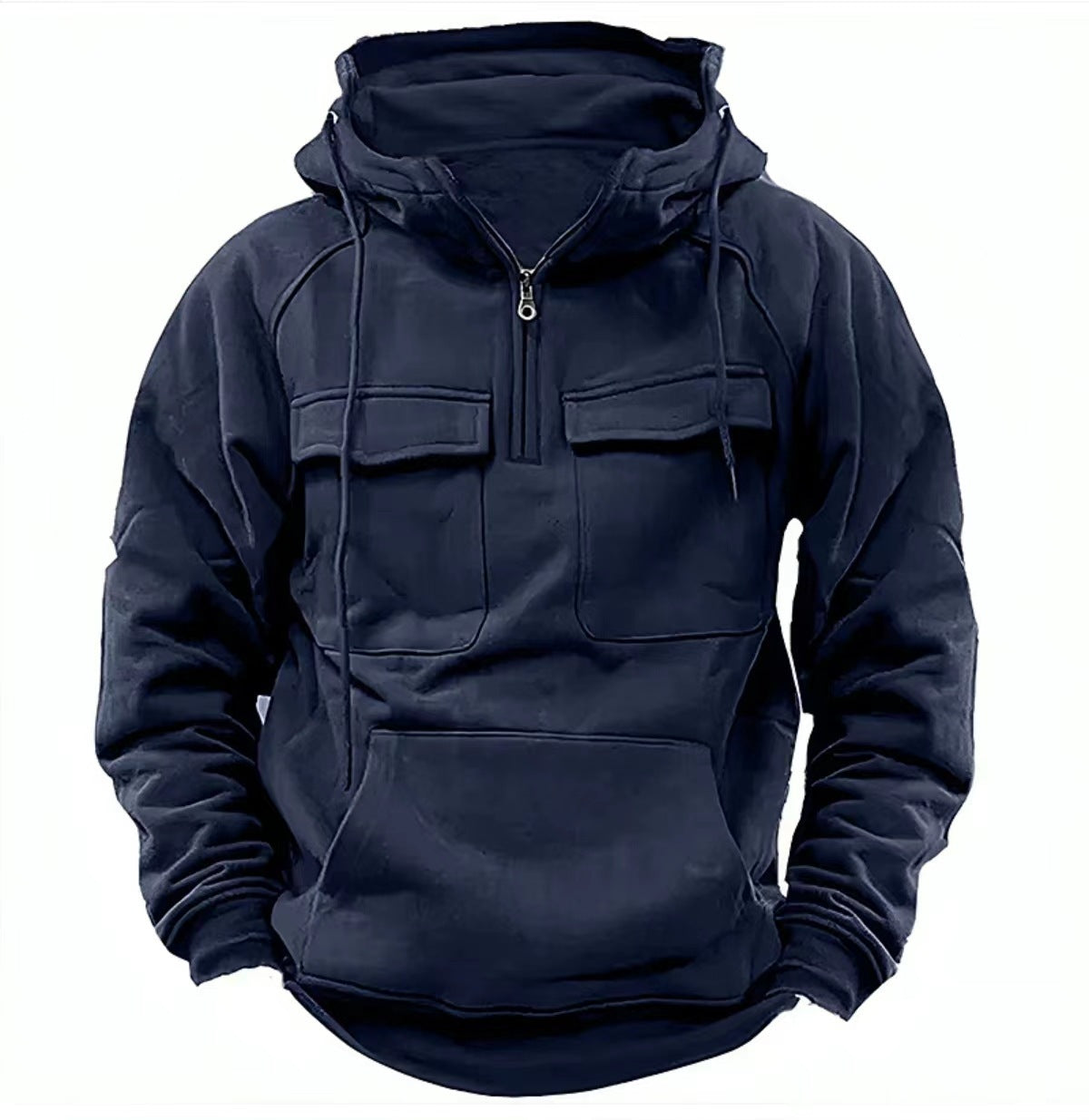 NEW Men's Zip-up Hoodies Sweatshirt With Drawstring And Pocket Design Fashion Casual Sports Sweatshirt