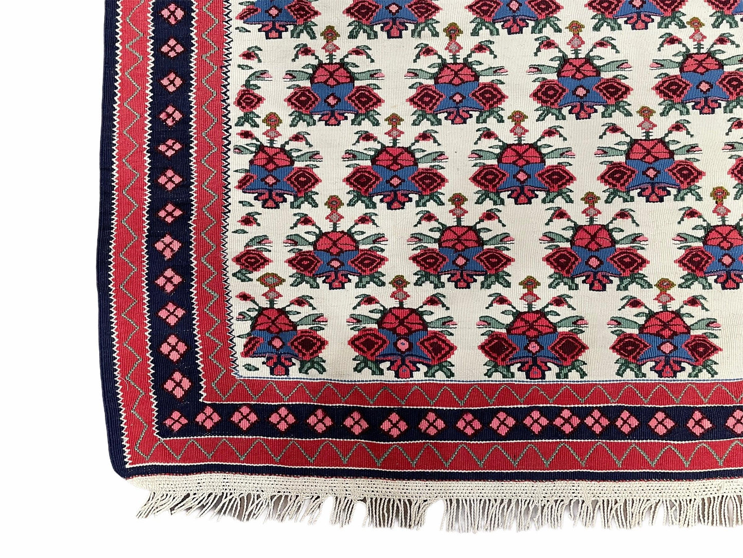 USED 3x5 Vintage Kurdish Senneh Kilim Rug 3 x 5 Heirloom Rug Flatweave Antique Rug Playroom Rug Collectible Rug Beige Kilim