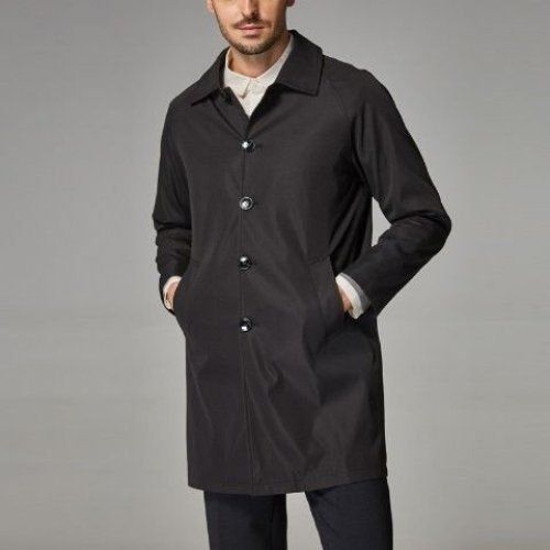 New Men's Mid-length Loose Skin Trench Casual Thin Coat
