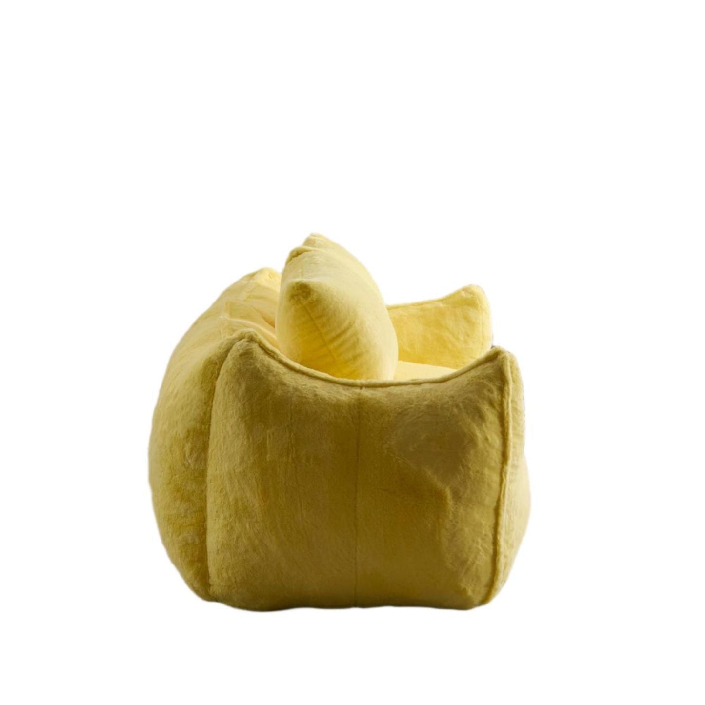 NEW Yellow Giant Bean Bag Couch Ultra Soft Fluffy Loveseat Bean Bag Sofa
