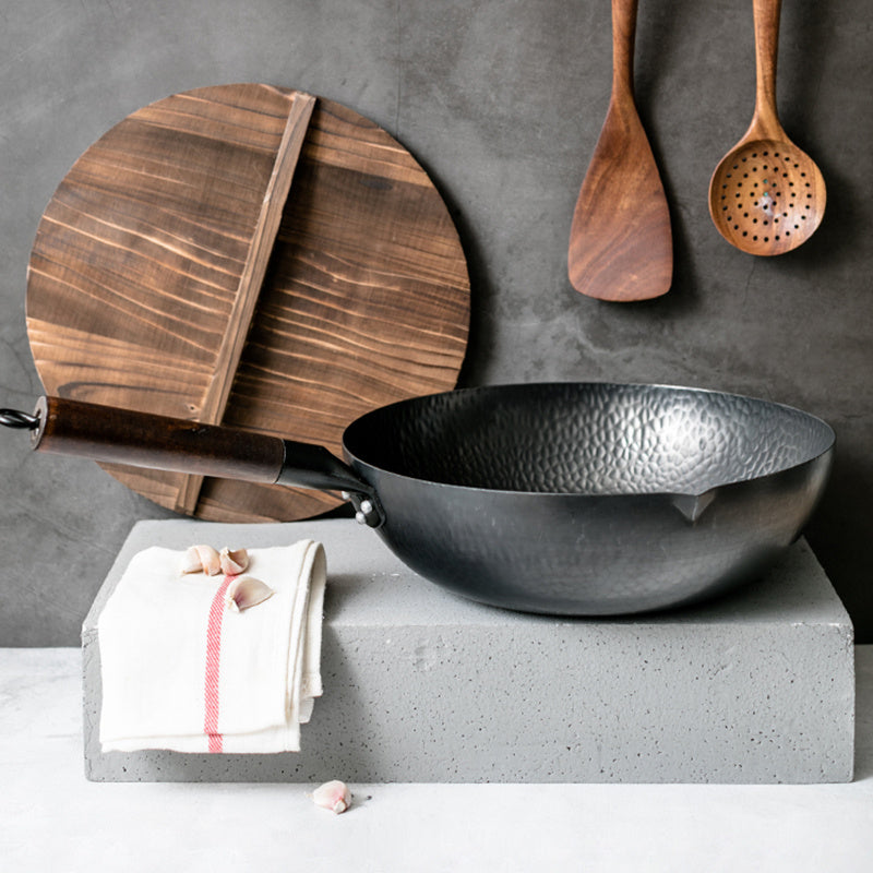 NEW Iron Pan Traditional Iron Wok Handmade