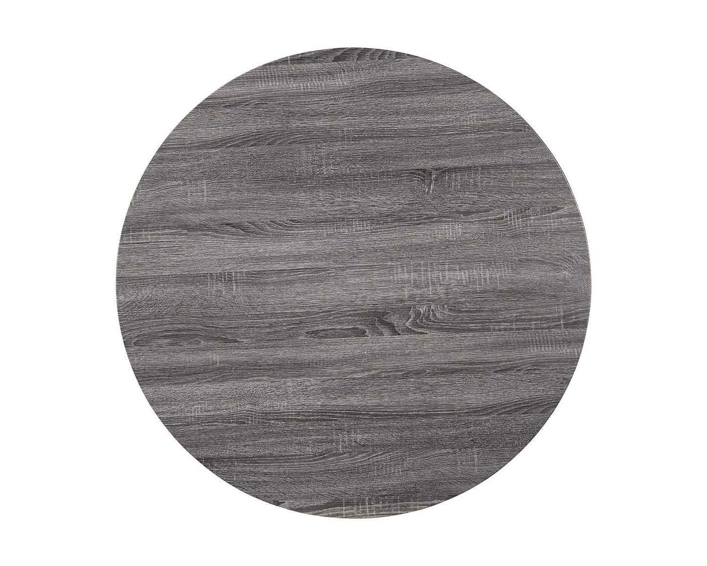 NEW Centiar Mid Century Round Dining Table Gray Metal Legs