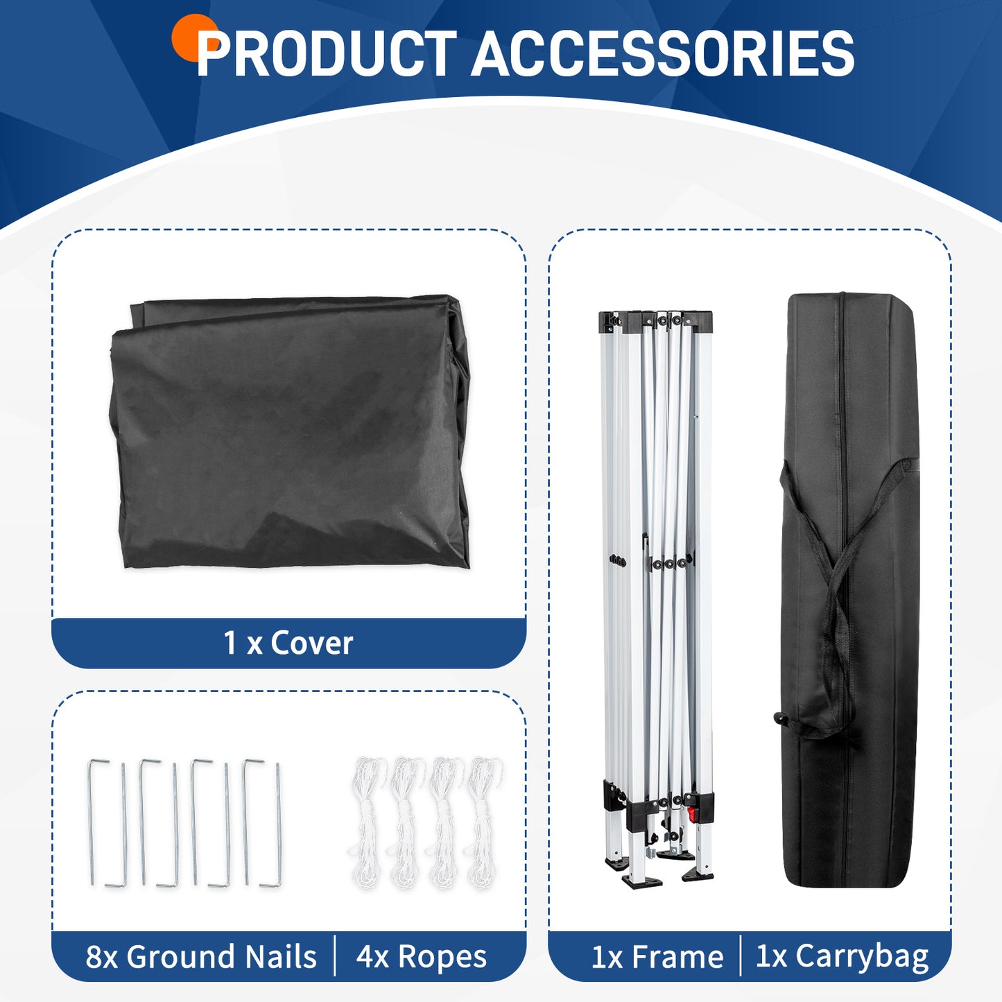 NEW 6X6ft Dark Gray Bevel No Enclosure Oxford Cloth Sprayed Iron Pipe Portable Folding Shed Shelter Tent
