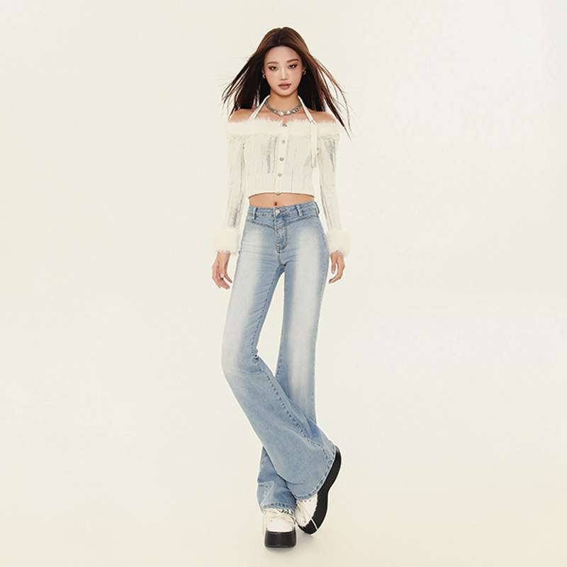 New Slimming Elastic Slightly Denim Pants