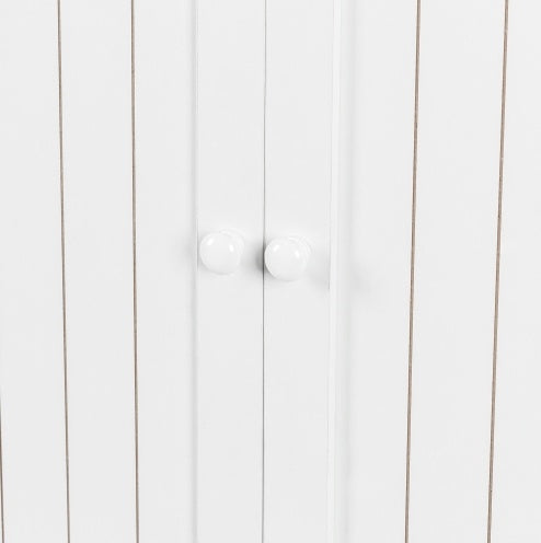 NEW Kitchen Storage Cabinet with Adjustable Shelves, Racks and Doors, Freestanding Kitchen Hutch Cupboard, Buffet Sideboard for Living Room or Dining Room, White