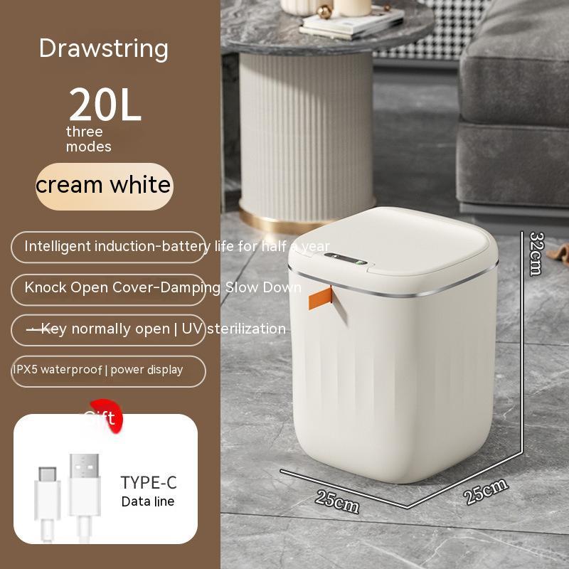 NEW Smart Trash Can With Lid Storage Box Induction Automatic Smart Sensor Dustbin Smart Trash Bin