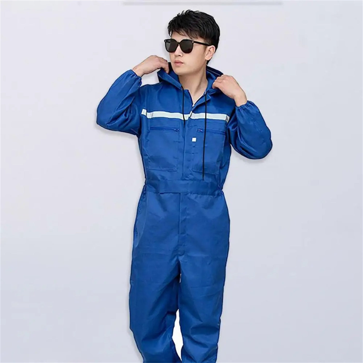NEW Men's One-piece Hooded Work Suit