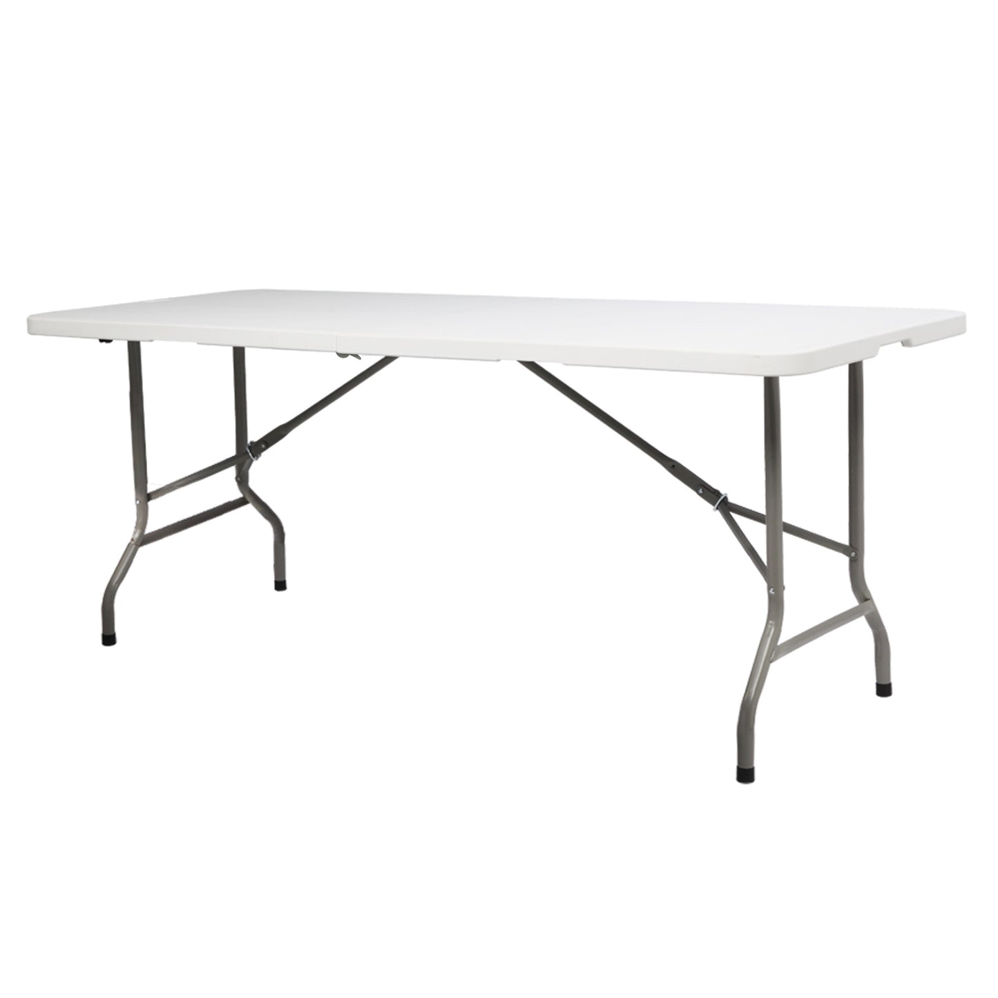 NEW 6’ Indoor Outdoor White Lightweight Plastic Folding Rectangular Table