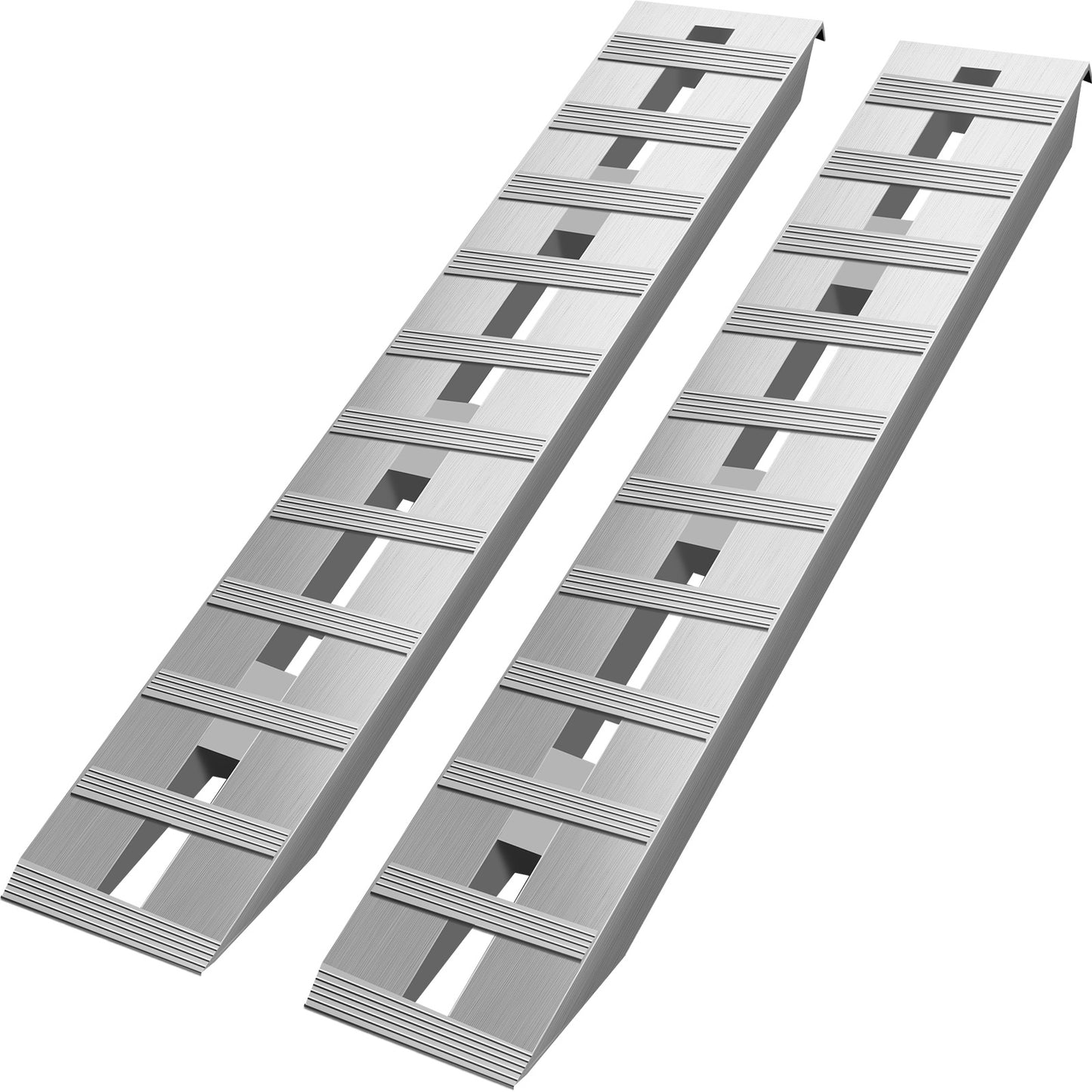 NEW VEVOR 60'X 12 X 2.5inch Aluminum Trailer Ramps 6000LBS Rust Resist Beaver Tail