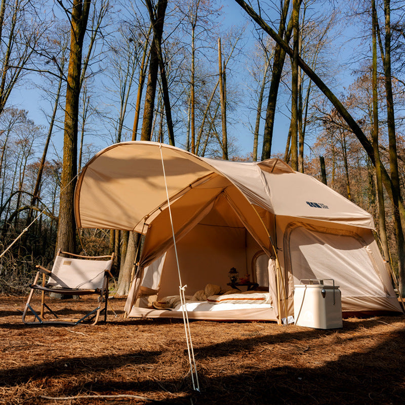NEW Outdoor Thickened Polyester Fiber Rainproof Portable Folding Automatic Camping Tent