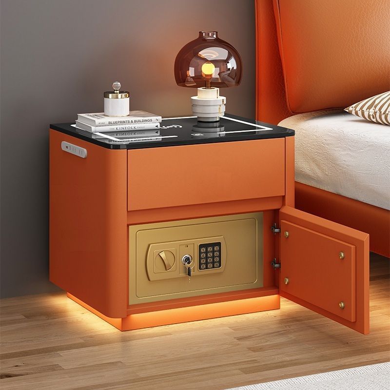 NEW Home Bedroom Multi-functional Smart Safe Bedside Table Wireless Integrated Charging Safe