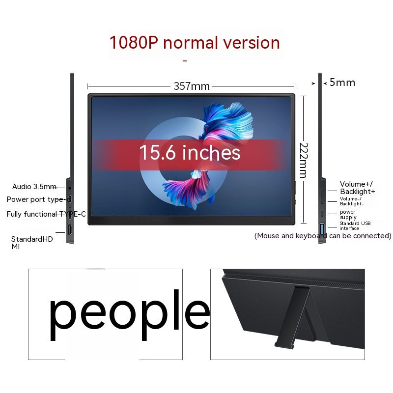 NEW Touch Portable Monitor Mobile Phone Computer Game External Expansion Screen