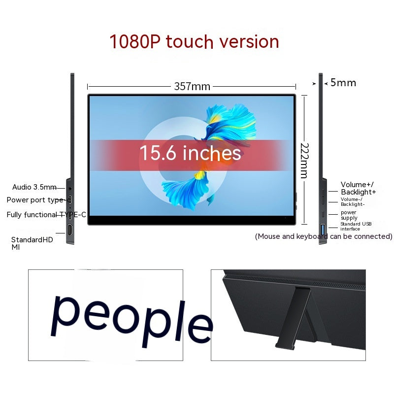 NEW Touch Portable Monitor Mobile Phone Computer Game External Expansion Screen