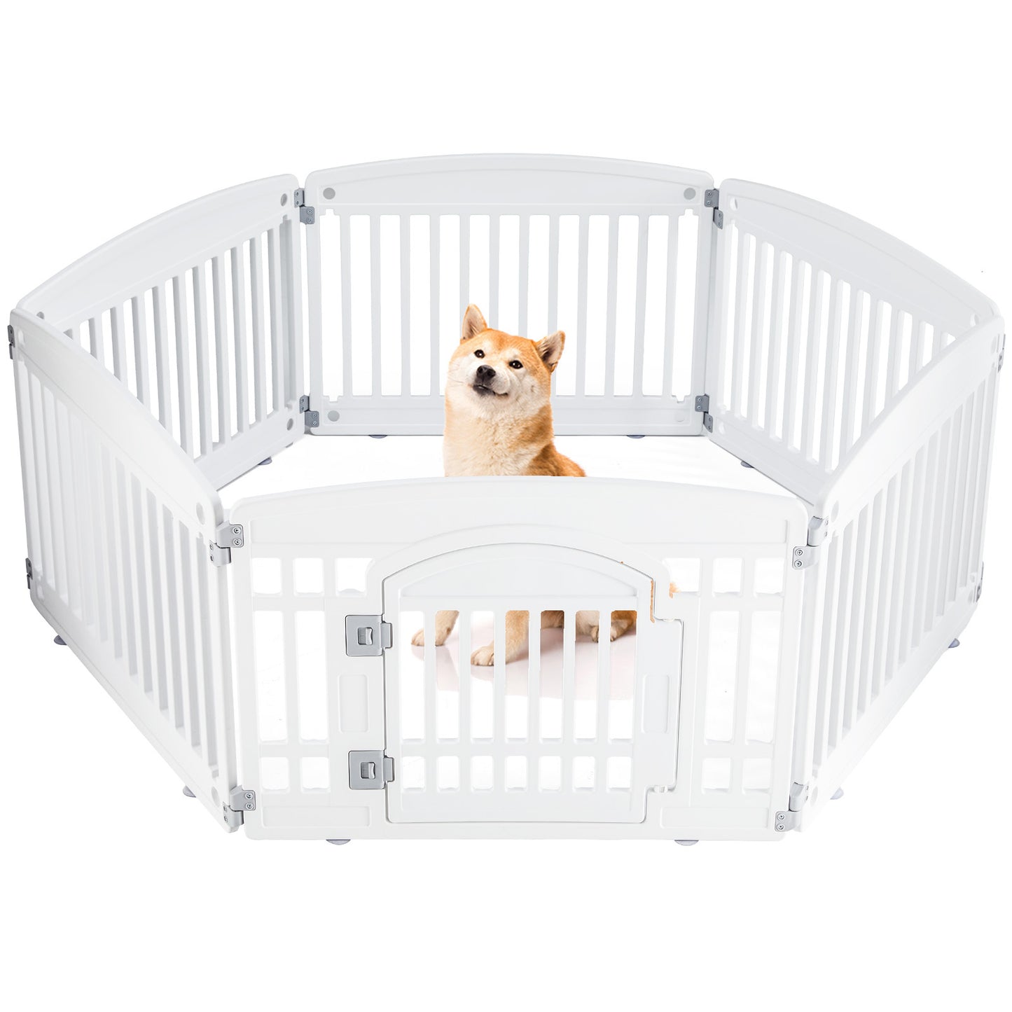 NEW SMUG Indoor Outdoor Pet Dog Game Lockable Door Playpen Cage Fence