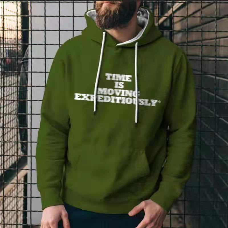 New Fashion Solid Color Men's Casual Hoodies Sweatshirts