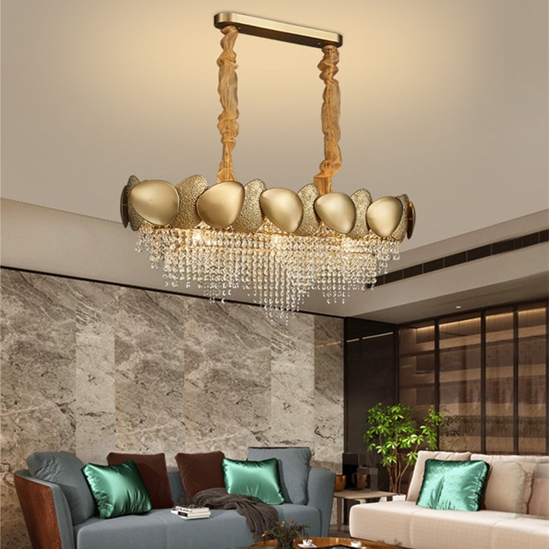 NEW Stainless Steel Living Room Ceiling Crystal Chandelier